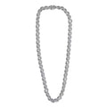 Lab Grown Diamond Intertwined Necklace in Rhodium Over Sterling Silver 12.20 ctw (20 Inches) - Sticky add to cart bar