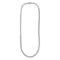 Luxuriant Lab Grown Diamond Necklace in Rhodium Over Sterling Silver 5.00 ctw (18 Inches)