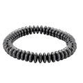 Black Hematite Roundel Beaded Stretch Bracelet  257.00 ctw (6.75-7.25 inches) - Sticky add to cart bar
