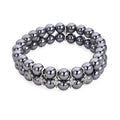 Terahertz, Simulated Diamond Beaded Bracelet in Silvertone 152.00 ctw (6.5-7.0 Inches) - Sticky add to cart bar