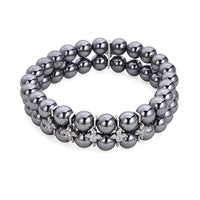 Terahertz, Simulated Diamond Beaded Bracelet in Silvertone 152.00 ctw (6.5-7.0 Inches)