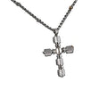 Cross Pendant Necklace (20 Inches) in Stainless Steel - Sticky add to cart bar