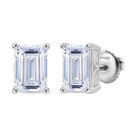 IGI Certified 950 Platinum Luxuriant Lab Grown Diamond (E-F, VS) Earrings (4.5 g) 5.00 ctw