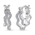 Luxuriant Lab Grown Diamond G-H SI 0.35 ctw Earrings in Rhodium Over Sterling Silver - Sticky add to cart bar