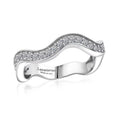 Luxuriant Lab Grown Diamond (G-H, SI) Ring in Rhodium Over Sterling Silver (Size 5.0) 0.35 ctw - Sticky add to cart bar