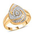 Diamond (I2-I3) Ring in 14K YG Over Sterling Silver (Size 10.0) 0.25 ctw - Sticky add to cart bar