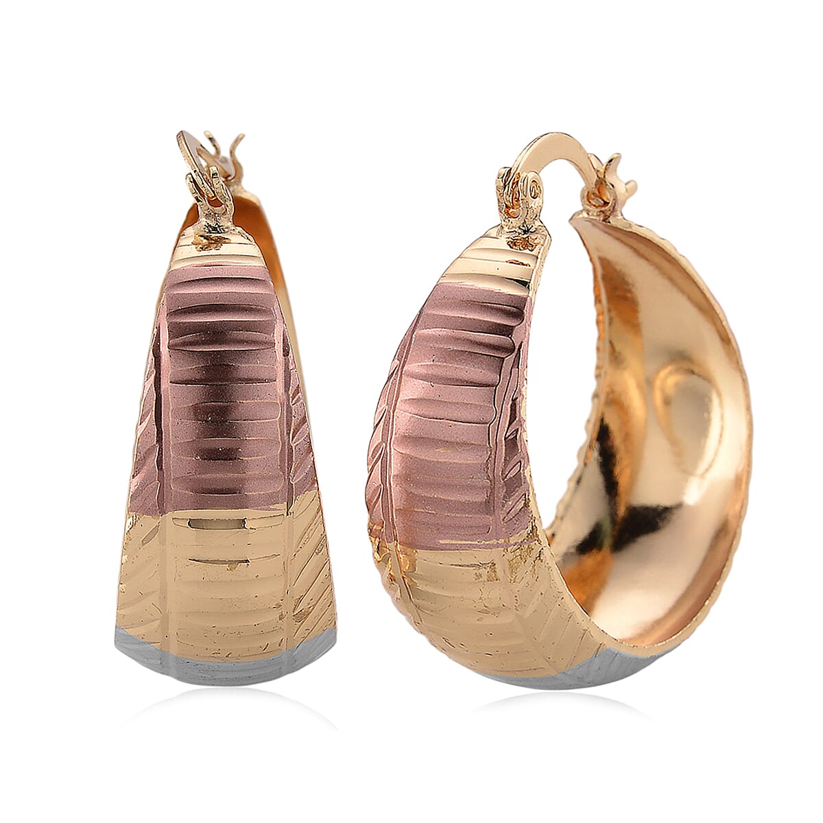 Hoop Earrings in Tritone
