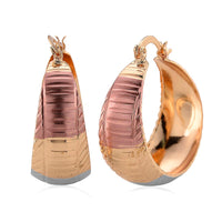 Hoop Earrings in Tritone