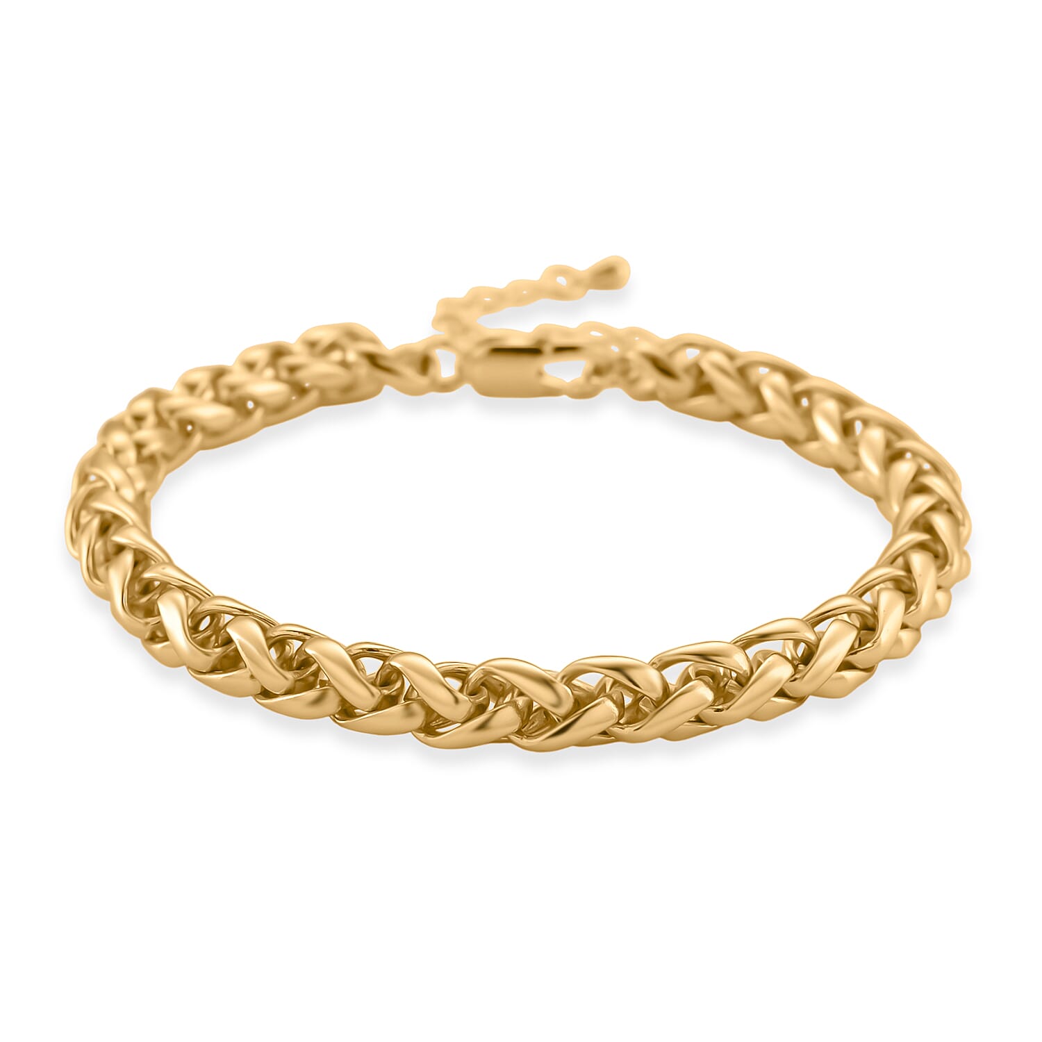 Rope Chain Bracelet in Goldtone (7.5-9.5In)
