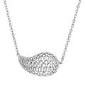 D'Joy Teardrop Necklace in Rhodium Over Sterling Silver 3.40 Grams 18 Inches - Sticky add to cart bar