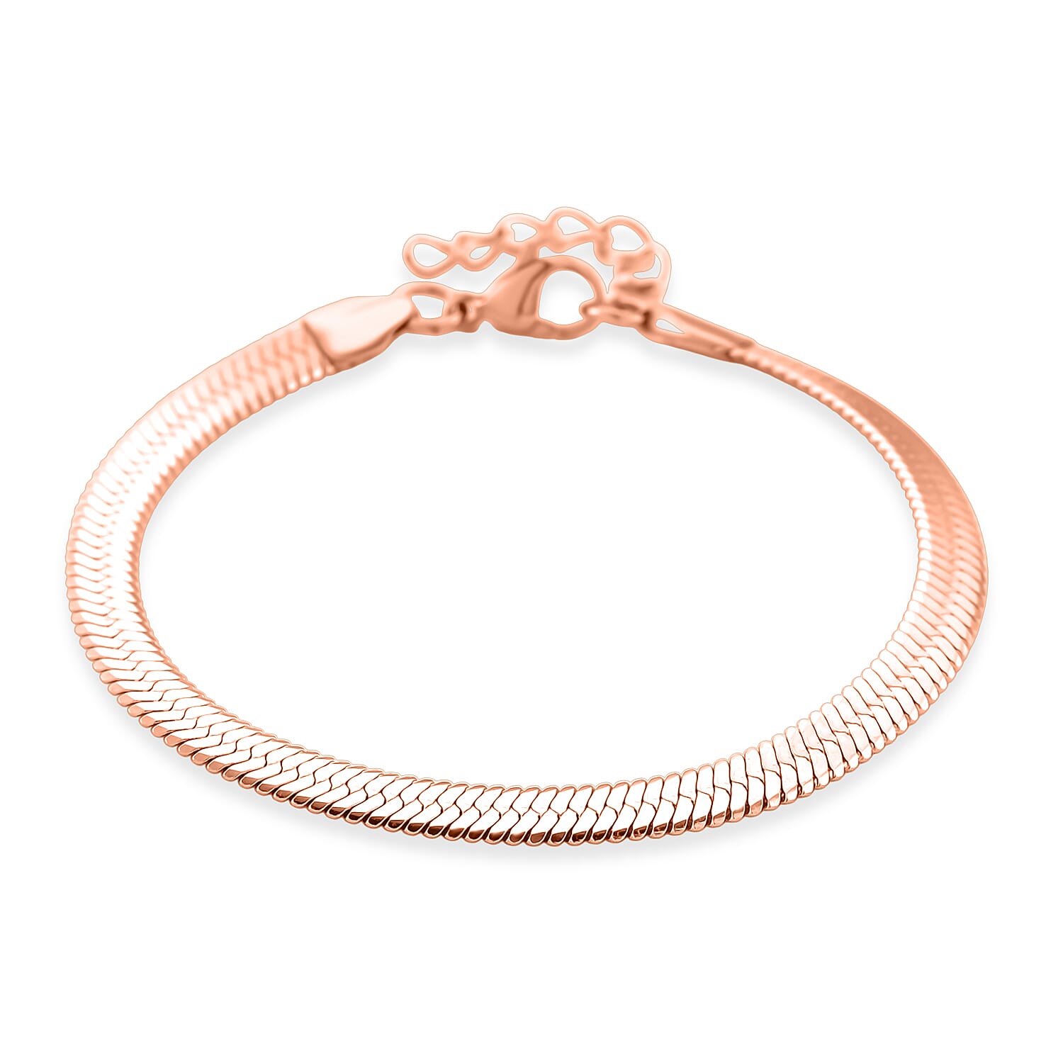 Snake Chain Bracelet in ION Plated Stainless Steel (7.0-8.0 In)