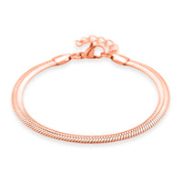 Snake Chain Bracelet in ION Plated Stainless Steel (7.0-8.0In)