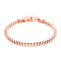 Classic Box Chain Bracelet in ION Plated RG Stainless Steel (7.0-8.0In) - Sticky add to cart bar