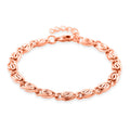 Byzantine Chain Bracelet in ION Plated RG Stainless Steel (7.0-8.0In) - Sticky add to cart bar