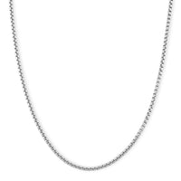 Box Chain Necklace in Stainless Steel (24-26 Inches)