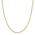 Box Chain Necklace in ION Plated YG Stainless Steel (24-26 Inches) - Sticky add to cart bar