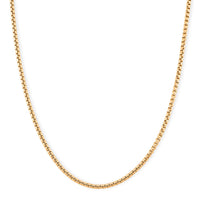 Box Chain Necklace in ION Plated YG Stainless Steel (24-26 Inches)