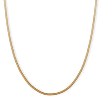 Herringbone Chain Necklace in ION Plated YG Stainless Steel (24-26 Inches)