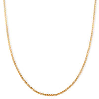 Smooth Curved Twist Chain Necklace in ION Plated YG Stainless Steel (24-26 Inches)