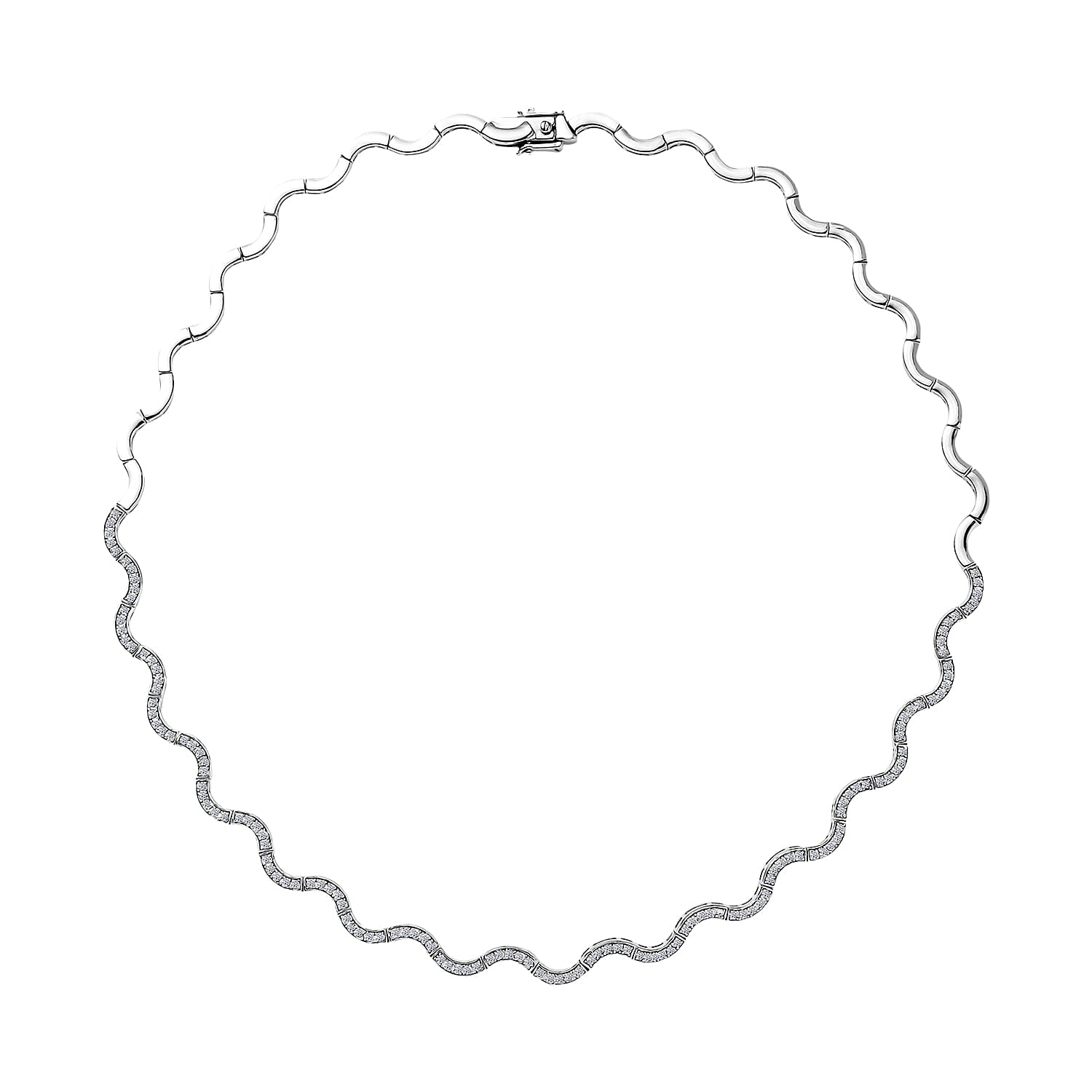 Luxuriant Lab Grown Diamond G-H SI 2.10 ctw  Necklace in Rhodium Over Sterling Silver 20 Inches