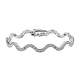 Luxuriant Lab Grown Diamond G-H SI 1.50 ctw Bracelet in Rhodium Over Sterling Silver (7.25 In) - Sticky add to cart bar