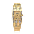 Strada Austrian Crystal Japanese Movement Bangle Watch (6.5In) in Goldtone - Sticky add to cart bar