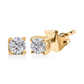 Luxuriant Lab Grown Diamond (G-H, SI) Earrings in 18K Vermeil YG Over Sterling Silver 0.25 ctw - Sticky add to cart bar