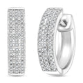 Diamond Earrings in 14K RG and Rhodium Over Sterling Silver 0.25 ctw - Sticky add to cart bar