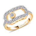 Luxuriant Lab Grown Diamond VS 1.00 ctw Ring in 18K Vermeil Yellow Gold Over Sterling Silver - Sticky add to cart bar