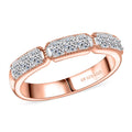 Luxuriant Lab Grown Diamond VS 0.50 ctw Ring in 18K Vermeil RG Over Sterling Silver - Sticky add to cart bar