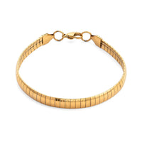Omega Chain Bracelet in ION Plated YG Stainless Steel (7.5-9.5In)