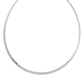 Textured Omega Chain Necklace (17.5-19.5 Inches) in Stainless Steel - Sticky add to cart bar