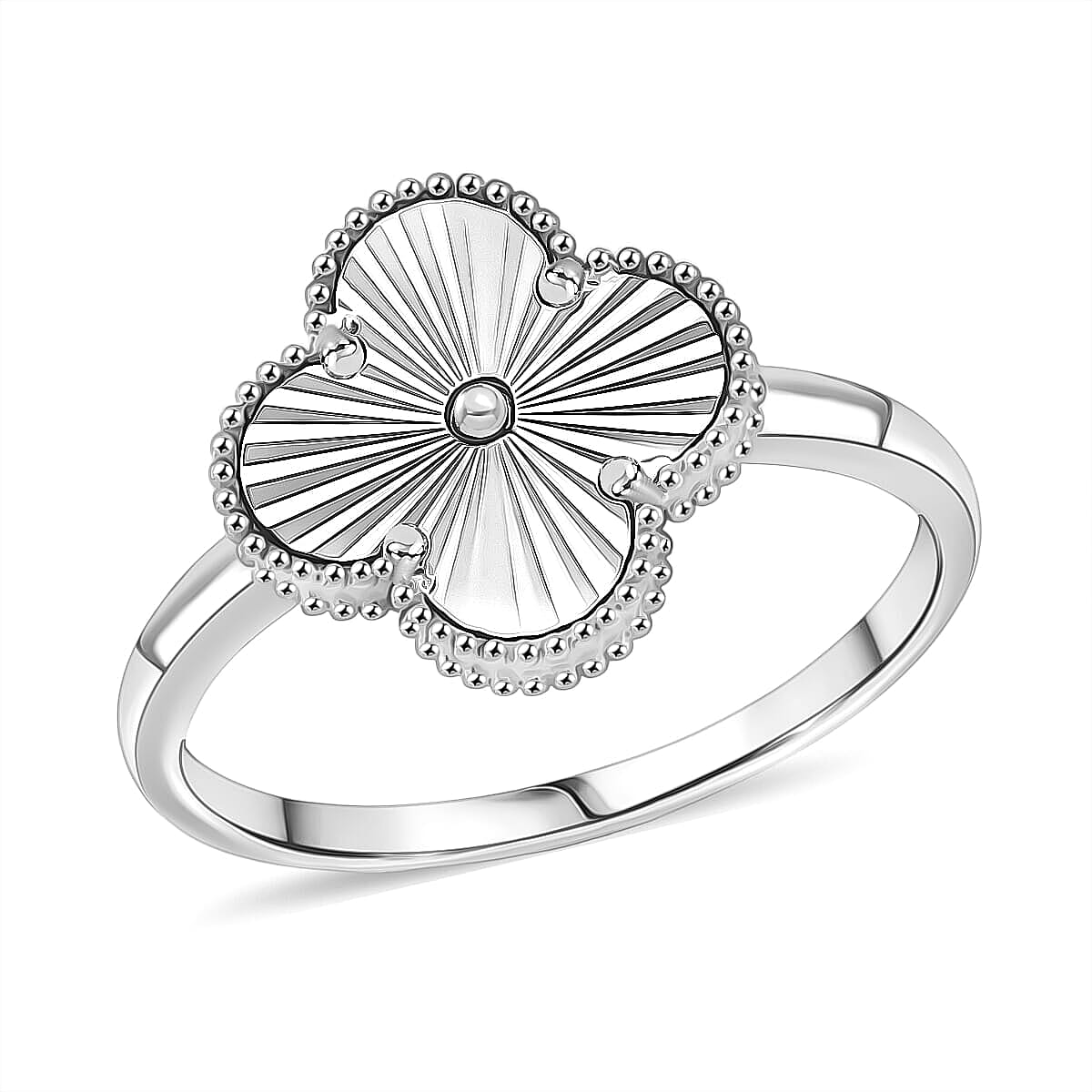 Rhapsody 950 Platinum Petal Weave Ring (Size 10.0) (5.40 g)