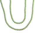 Blue Glow in Dark Beaded Necklace in Stainless Steel 340.00 ctw (34 Inches) - Sticky add to cart bar