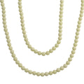 Blue Glow in Dark Beaded Necklace in Stainless Steel 340.00 ctw (34 Inches) - Sticky add to cart bar