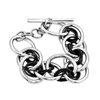 Calvin Klein ION Plated YG and Stainless Steel Forward Bracelet (7.00 In)