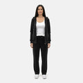 LEEHANTON Ladies Black Velour Track Suit - L - Sticky add to cart bar