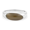Calvin Klein Agate Ellipse Bangle Bracelet in Stainless Steel (5.50 In) 8.00 ctw - Sticky add to cart bar