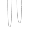 Flat Cuban Necklace in Sterling Silver 4.10 Grams 24 Inches - Sticky add to cart bar