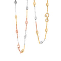 14K YRG Over and Sterling Silver Over the Moon Necklace 18 Inches 4.30 Grams - Sticky add to cart bar