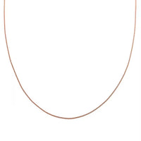 Ankur's Treasure Chest 14K Rose Gold Over Sterling Silver Chain Necklace 24 Inches 3.20 Grams