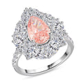 14K White Gold Luxuriant Lab Grown Pink Diamond (IR) and Lab Grown Diamond (VS2) Ring (Size 10.0) (5.05 g) 4.50 ctw - Sticky add to cart bar