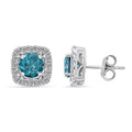 14K White Gold Luxuriant Lab Grown Pink Diamond (IR) and Lab Grown Diamond (VS-SI) Earrings 2.00 ctw - Sticky add to cart bar