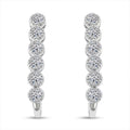 Luxuriant Lab Grown Diamond VS-SI 0.75 ctw Hoop Earrings in Sterling Silver - Sticky add to cart bar