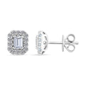 Modani White Diamond F VVS2 1.00 ctw Earrings in 14K White Gold - Sticky add to cart bar