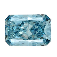 Luxuriant Lab Grown Blue Diamond (Square) (SI1) (IR) 3.00 ctw