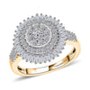 Yellow Gold Over Sterling Silver