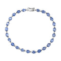 Luxoro 10K Yellow Gold AAA Ceylon Blue Sapphire Blue Majesty Tennis Bracelet (7.25 In) 10.50 ctw - Sticky add to cart bar