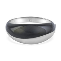 Calvin Klein ION Plated Black Stainless Steel Empathic Bangle Bracelet (6.00 In)