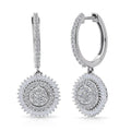 Luxuriant Lab Grown Diamond (G-H, SI) Earrings in Rhodium Over Sterling Silver 1.00 ctw - Sticky add to cart bar